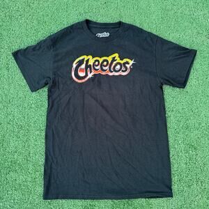 Cheetos Black T Shirt Chester Mascot Graphic Tee
